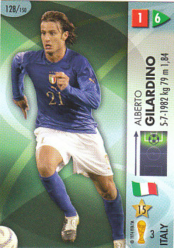Alberto Gilardino Italy Panini World Cup 2006 #128